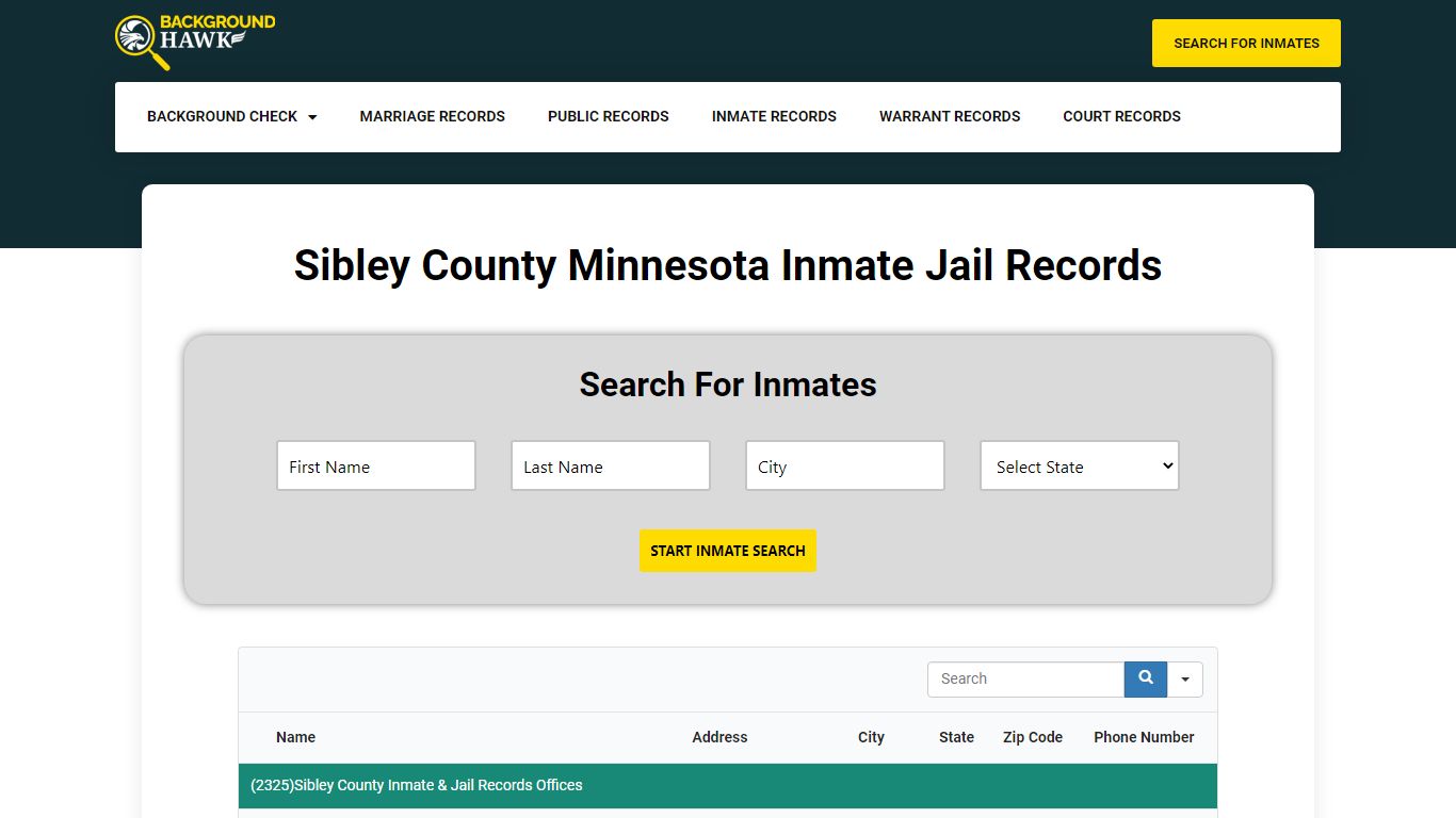 Inmate Jail Records in Sibley County , Minnesota