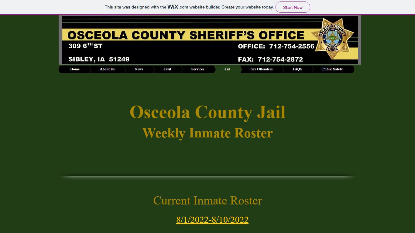 Current Inmates | sheriff